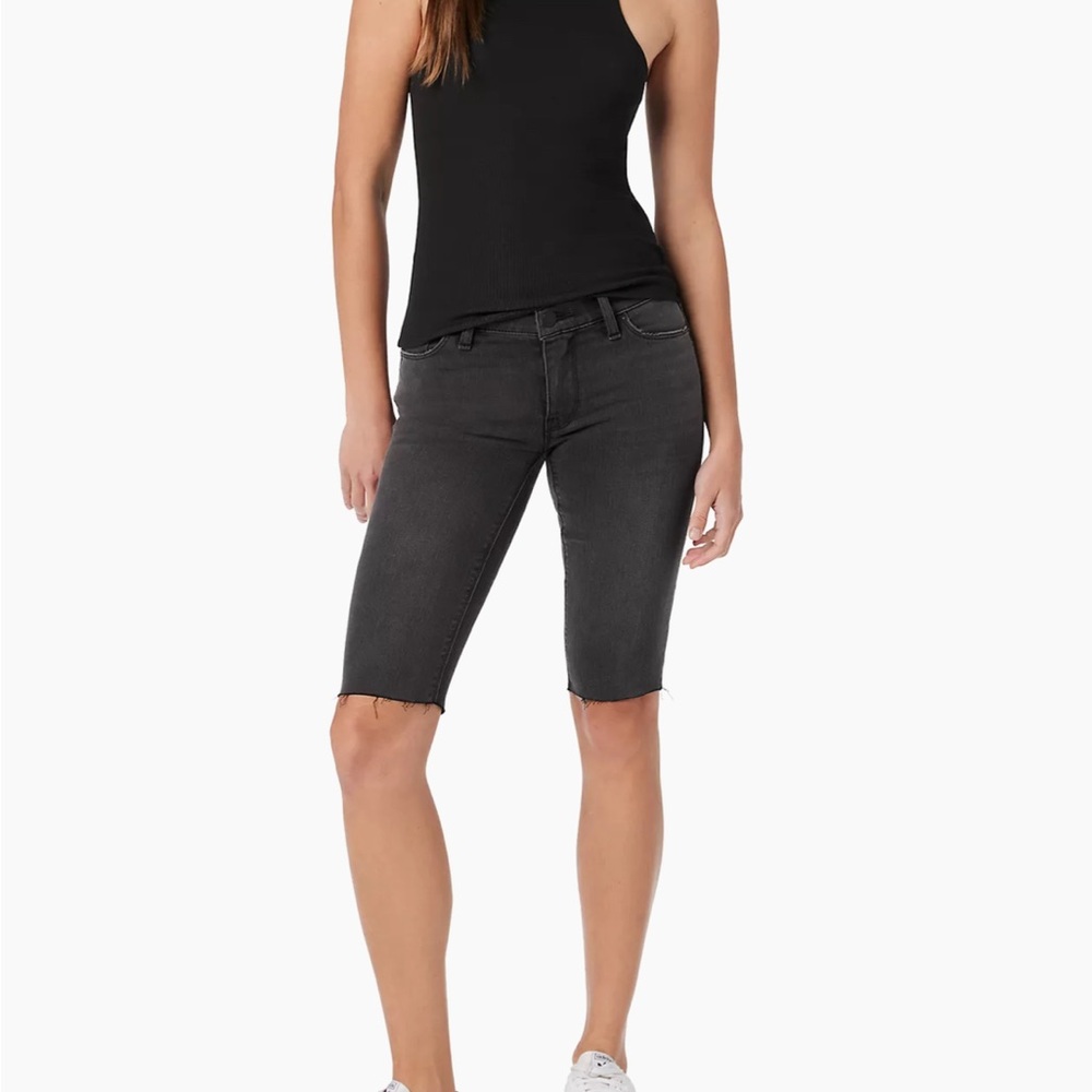 Hudson Jeans Amelia Denim Mid-Rise Bermuda Shorts New Retail $145